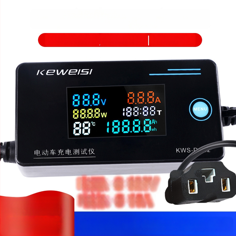 KWS-DC22 Tester za punjač električnih vozila, alat za održavanje litijevih baterija, mjerenje napona i struje, 4-120V