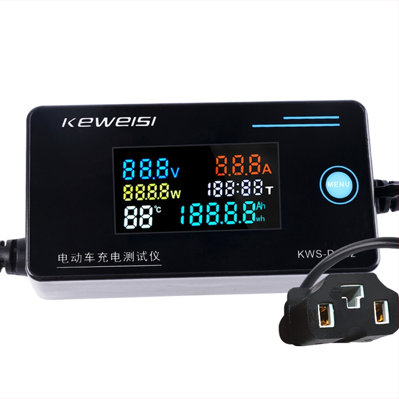 KWS-DC22 Tester za punjač električnih vozila, alat za održavanje litijevih baterija, mjerenje napona i struje, 4-120V