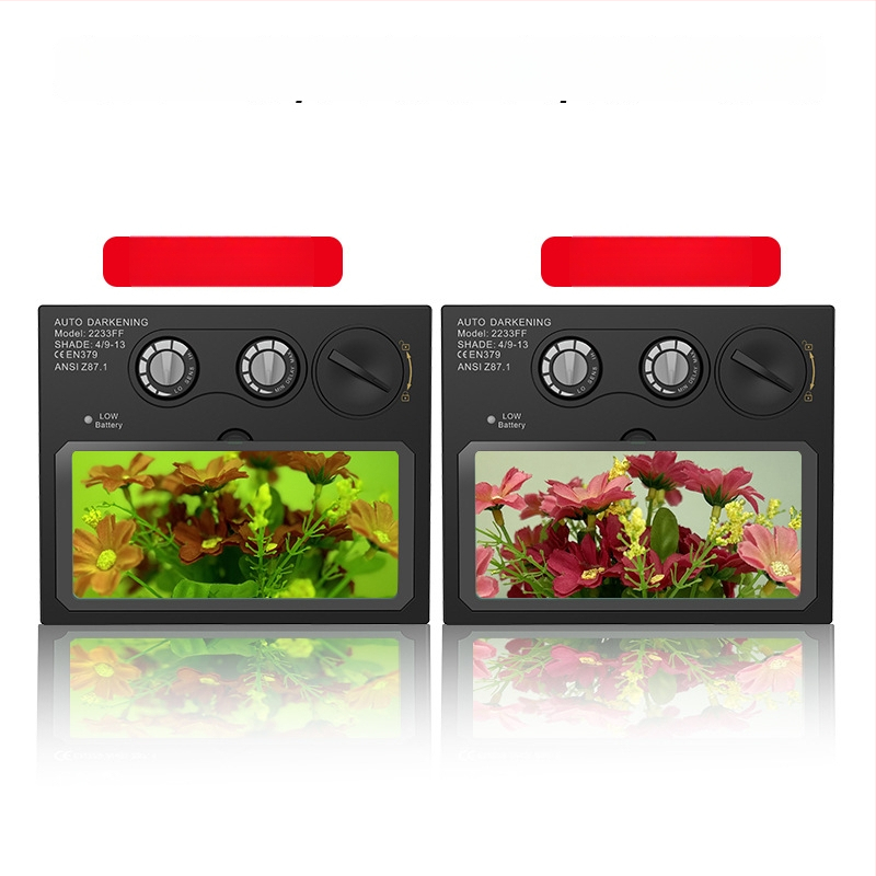 Automaatne tumedatav keevitusmask DIN9-13, vahetatav filter, päikesenergia, DIN4 heledusrežiim