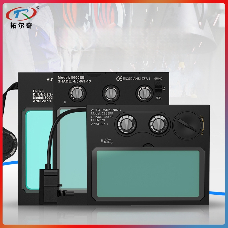 Automaatne tumedatav keevitusmask DIN9-13, vahetatav filter, päikesenergia, DIN4 heledusrežiim