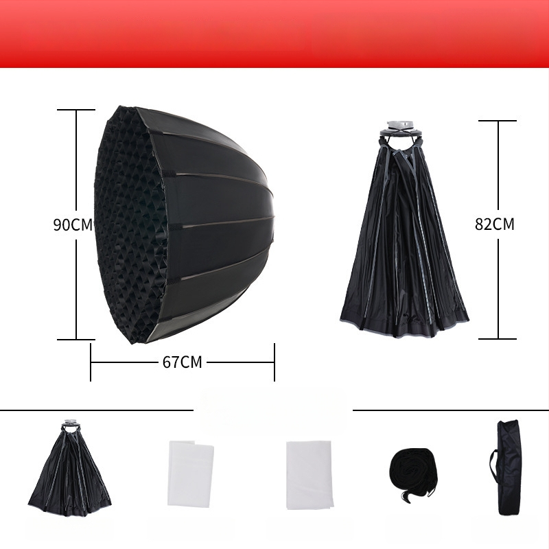 90 cm duboki softbox s mrežom za fotografiju