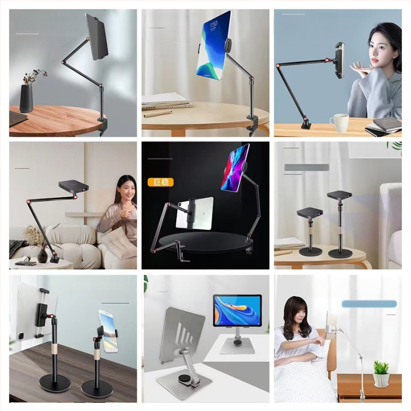 Проекторна скоба със 1/4-инчова резба гимбал, въглеродна стомана, работна височина 155 cm, диаметър на тръбата 25 mm, 4 съединителя, тегло 2.4 kg