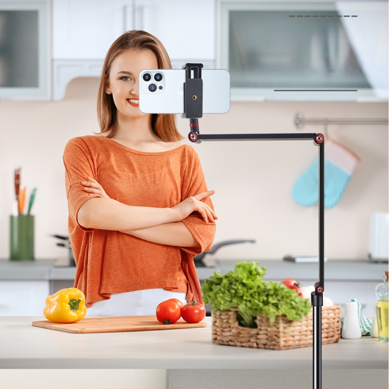 Държач за проектор с 1/4-инчова резба, карбонова стомана, товароносимост 1,5, 4 възела, тегло 2,4