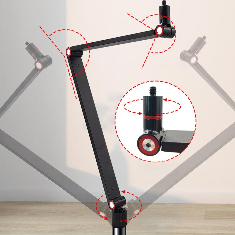 Държач за проектор с 1/4-инчова резба, карбонова стомана, товароносимост 1,5, 4 възела, тегло 2,4