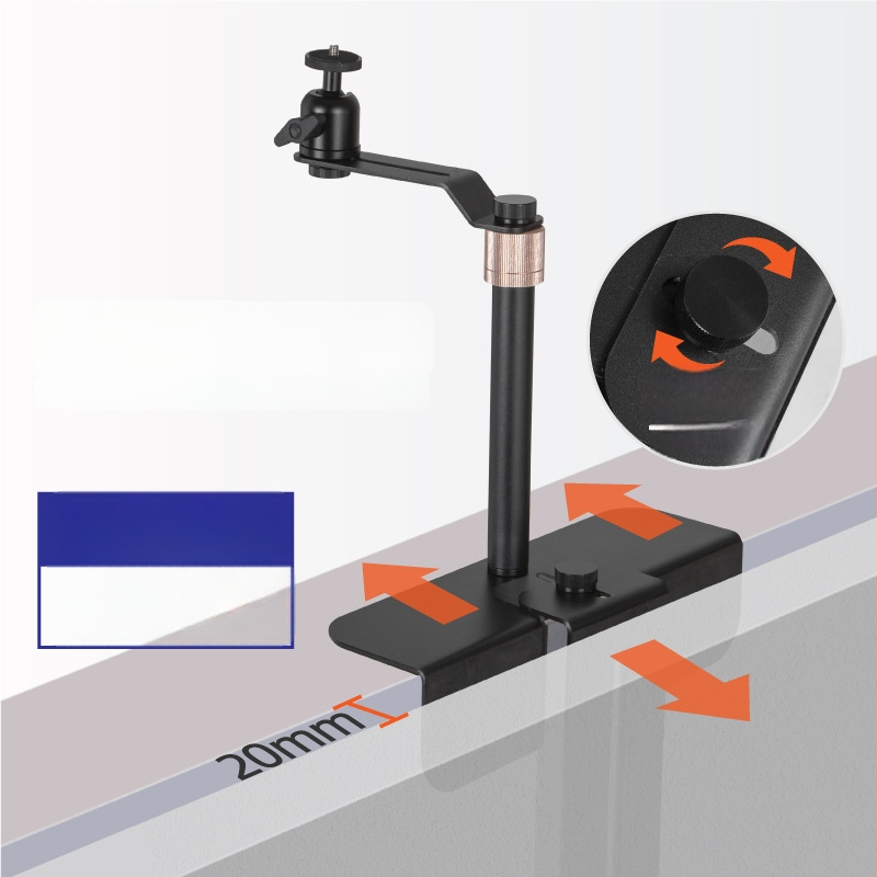 Κρυφό στήριγμα προβολέα για κομοδίνο/καναπέ, μεταλλική πλατφόρμα παν-κλίση, ρυθμιζόμενο