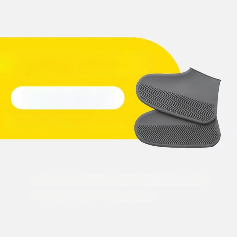 Силиконови водоустойчиви покривала за обувки, удебелени, анти-лизгащи, износоустойчиви, миещи се; марка BH, с печатано лого, персонализируеми, стил прост