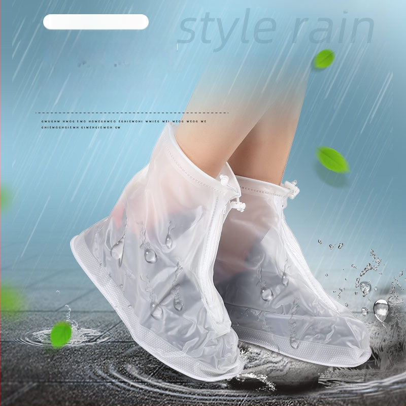 Водоустойчива унисекс PVC ботуши за дъжд, износоустойчиви и антихлъзгащи, с удебелен под за употреба на открито