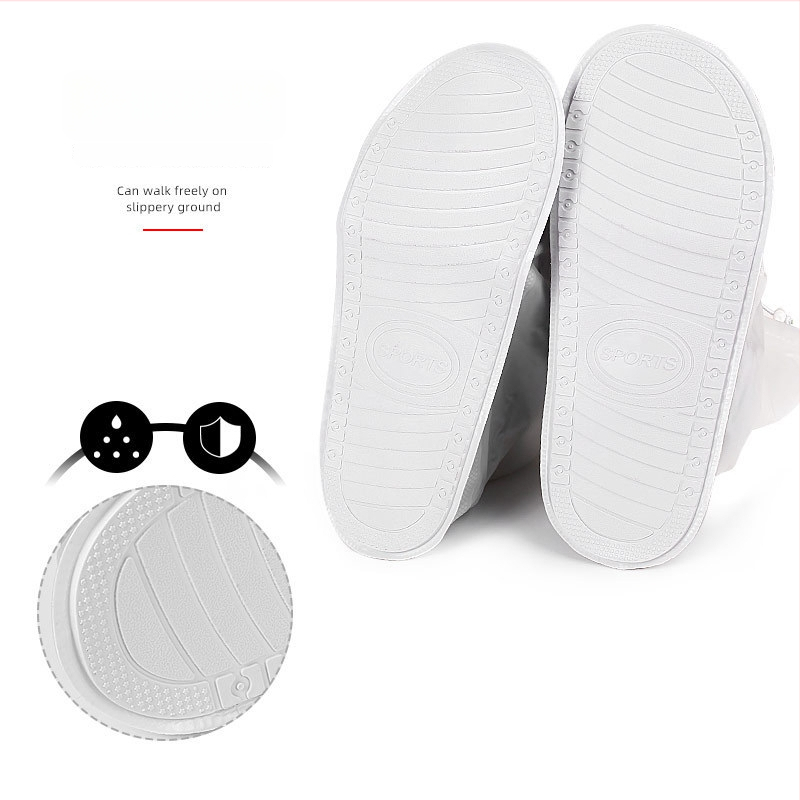 Водоустойчива унисекс PVC ботуши за дъжд, износоустойчиви и антихлъзгащи, с удебелен под за употреба на открито