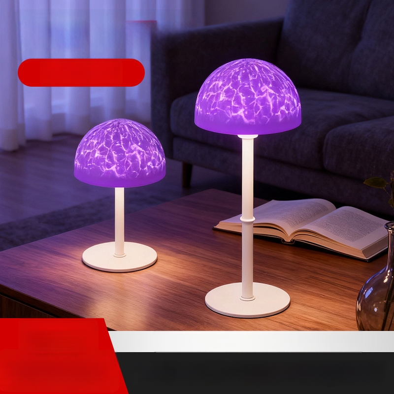 Stolna lampa s RGB projekcijom i daljinskim upravljanjem – ambijentalno noćno svjetlo za spavaću sobu, dekorativna lampa