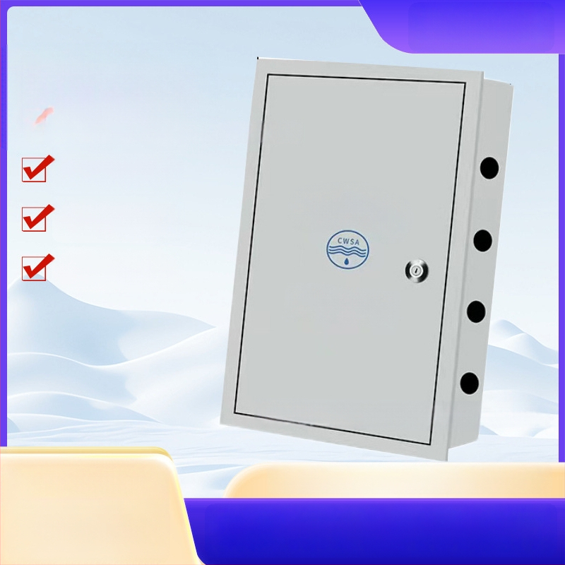 Водомерна кутия от 304 неръждаема стомана, дебел подсилен капак, монтаж на повърхността или скрит, хоризонтално или вертикално, за външно ползване