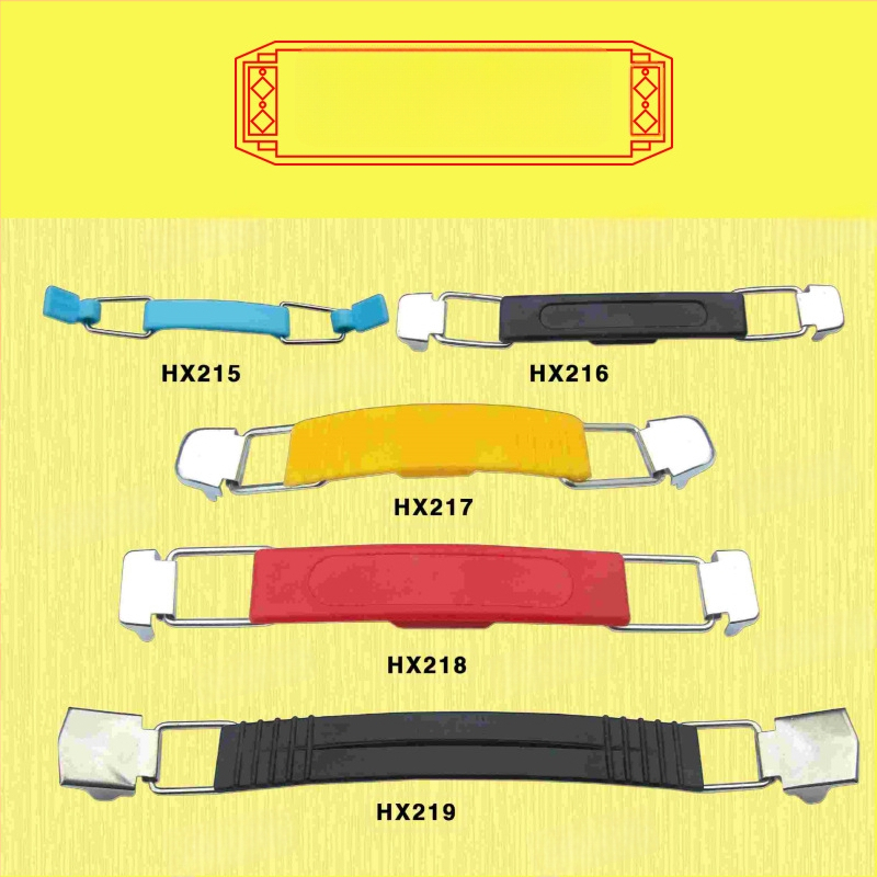 Pribor za ručku putničkog kofera, model HX, jezgra od željeznog lista s plastičnim komponentama, serija prtljage