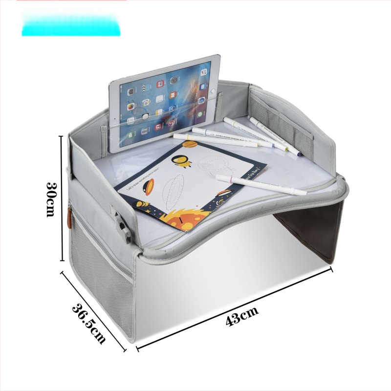 Детска табла за кола за рисуване, сгъваема мултифункционална тава за рисуване и съхранение на играчки, водоустойчива и ултралека, Oxford плат