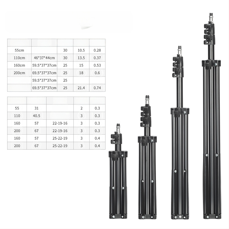 Tusheng Δαπέδια βάση τρίποδου για κινητό τηλέφωνο — Σιδερένια κατασκευή, 0,5 kg, 2–3 τμήματα