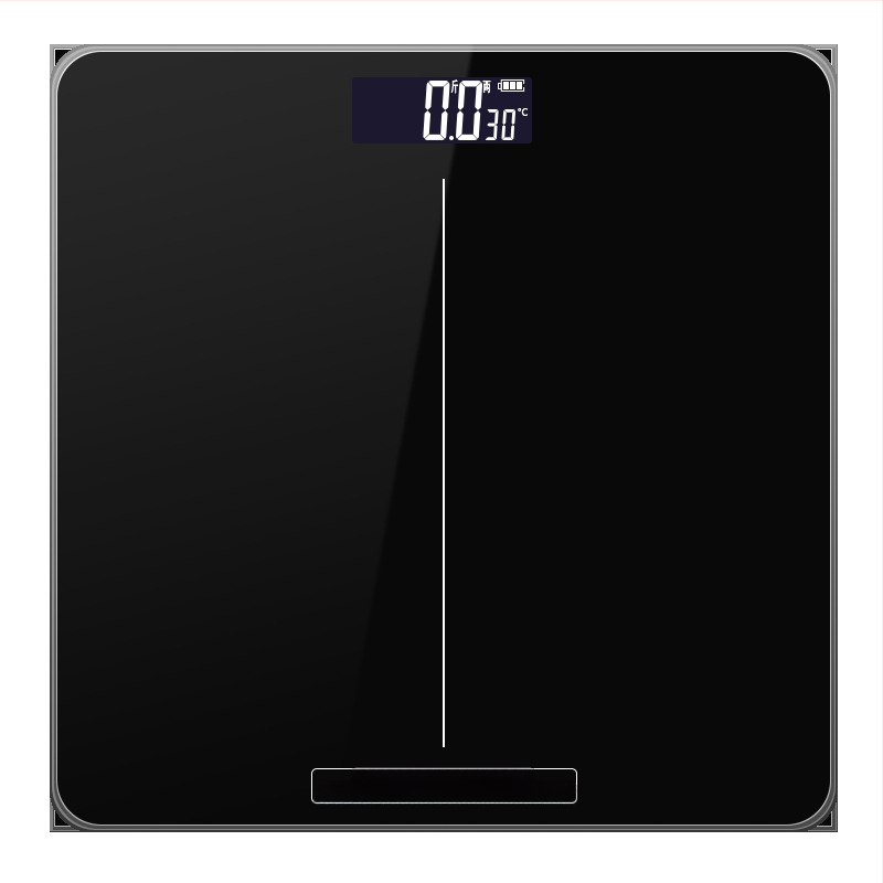 Višenamjenska kućna digitalna vaga sa staklenom pločom, mjerenje do 180 kg