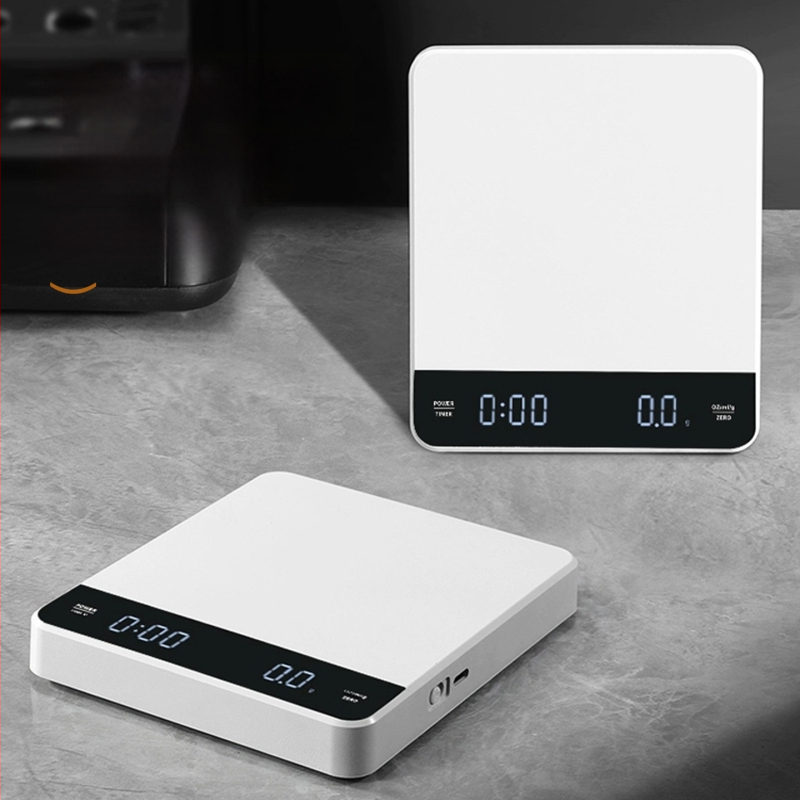 Changxie C05 Elektronska vaga za kavu, prijenosna kuhinjska vaga s preciznošću 3 kg/0,1 g, pametna vaga za ručno pripremljenu kavu