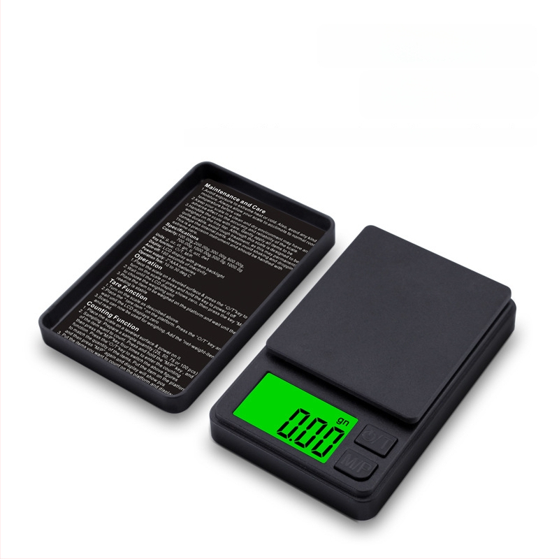 Točna digitalna vaga za nakit, kompaktna elektronička vaga, raspon mjerenja 0,01 g–1 kg, model T2, napajanje s dvije AAA baterije
