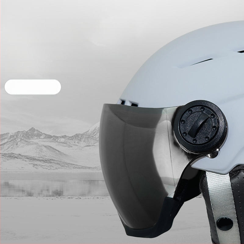 MOON ABS ски каска с интегрирани зимни очила, унисекс, пълно лице, за възрастни