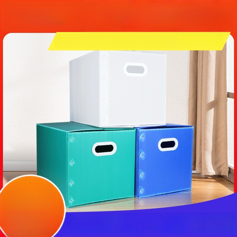 Bijela plastična skladišna kutija za preseljenje, sklopiva, vodootporna i otporna na vlagu, za skladištenje i pakiranje u skladištu