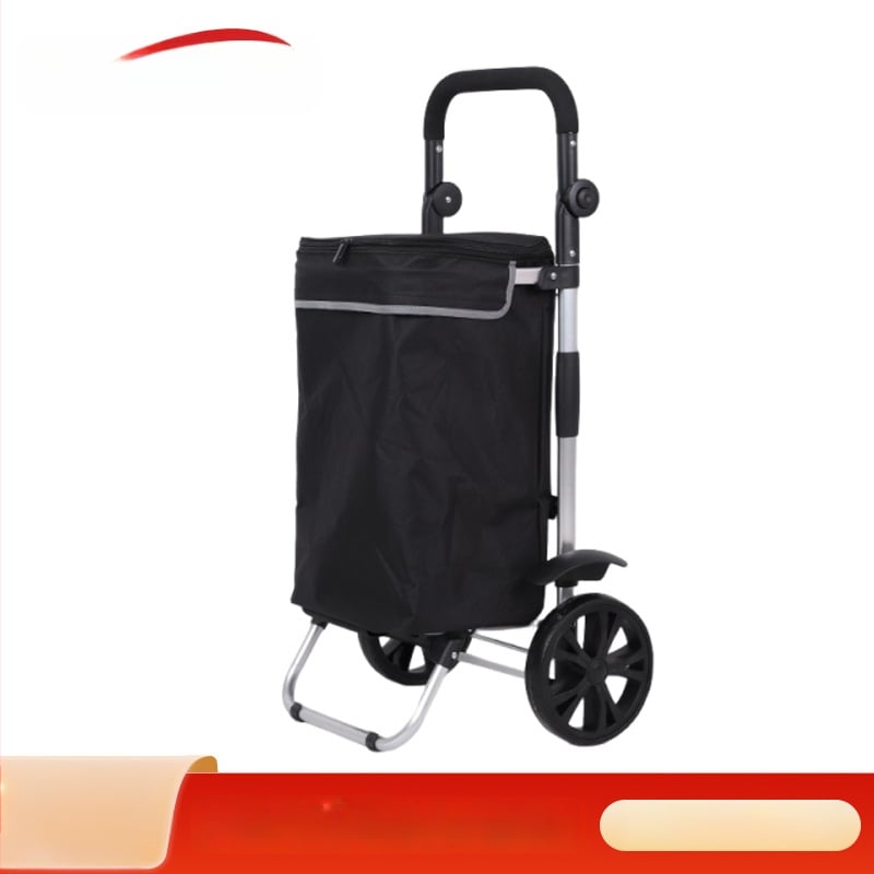 Сгъваема домашна количка за пазаруване, преносима двуколелна количка, Oxford cloth, товароподемност 200