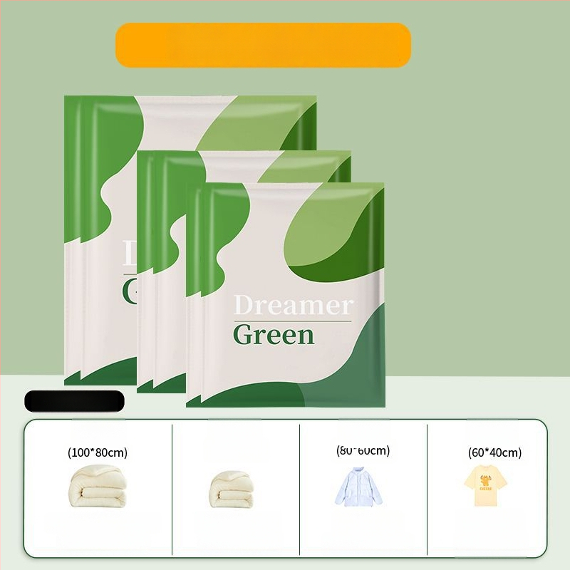 Вакуумна чанта за съхранение на oдеяла, дрехи и багаж – тип всмукване, херметична, PET/PE материал, модел Dream 01, без помпа