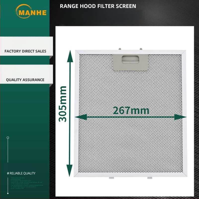 MH-020YW филтър за аспиратор, повърхностен монтаж, тегло 150 g, персонализирано пасване
