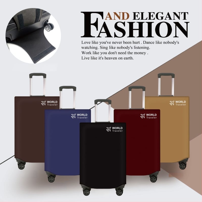 Alumīnija rāmis čemodāna aizsargsegums ar rāvējslēdzēju, bieza neausta auduma, regulējams