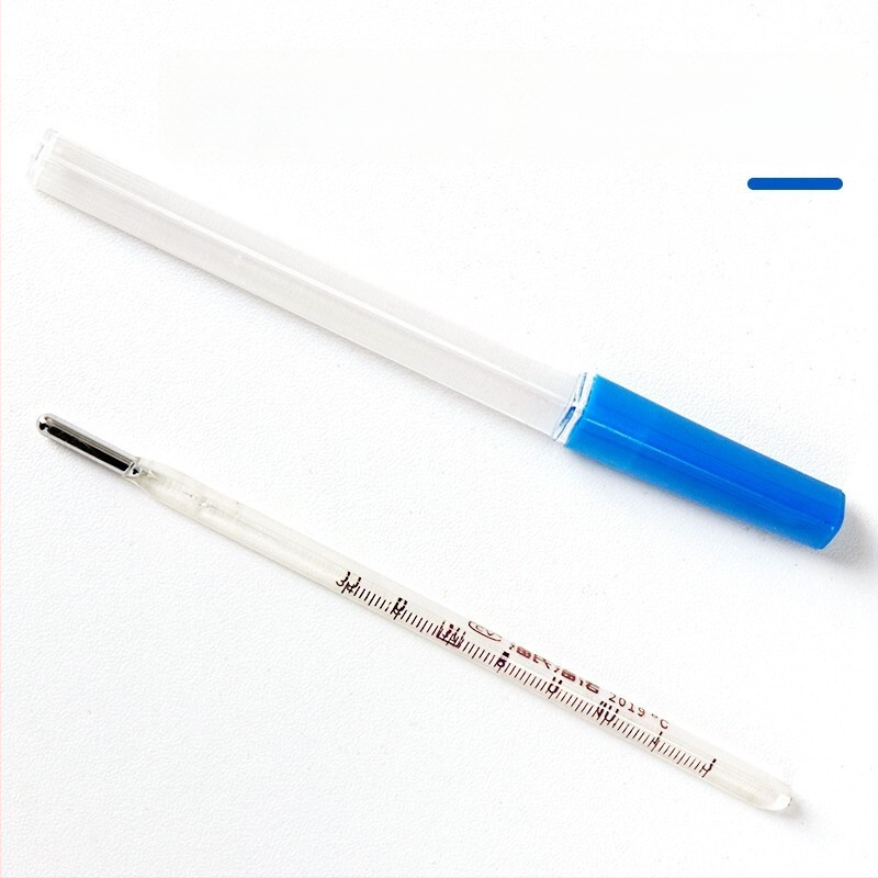 Медицински стъклен ртутен термометър за подмишница и устна, марка Hainuo, многократно използваем, пакет от 10 бр.