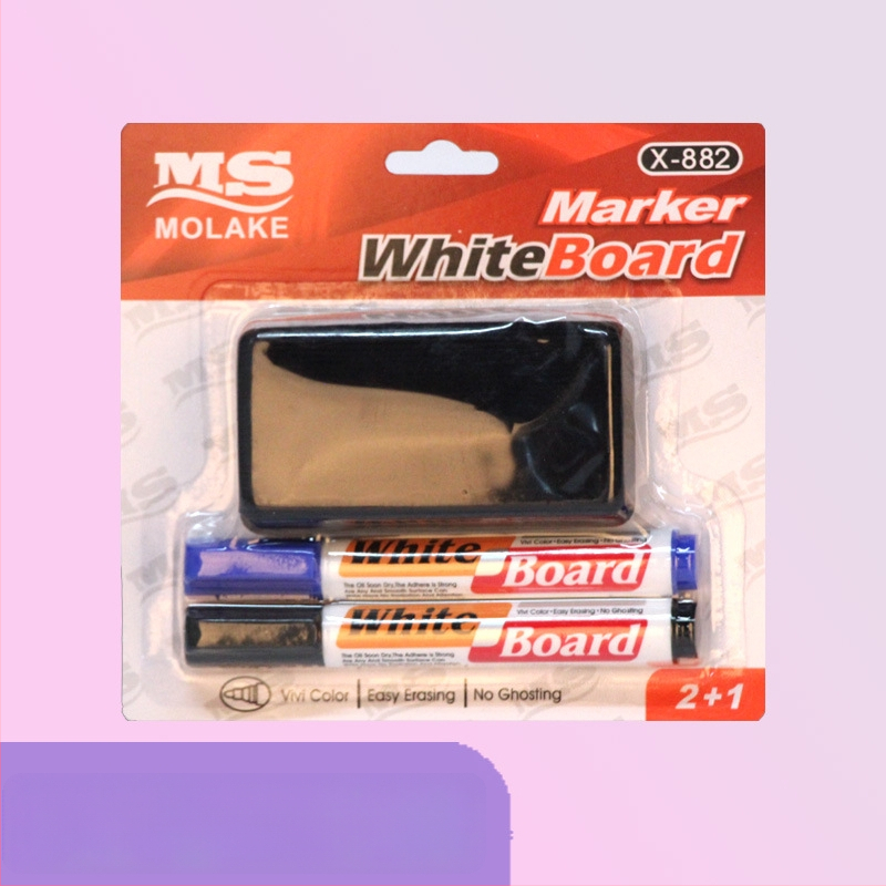 Модел 882: пластмасови маркери за бяла дъска, водно-базирани, изтриваеми, връх 0,55 мм, комплект от три броя