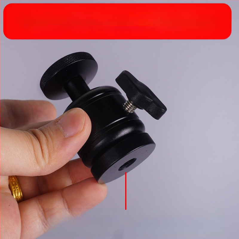 Μεταλλικό στήριγμα προβολέα οροφής με σφαίρα κεφαλής, καθολική ρύθμιση, βίδα τυπικού μεγέθους 1/4, 6 mm