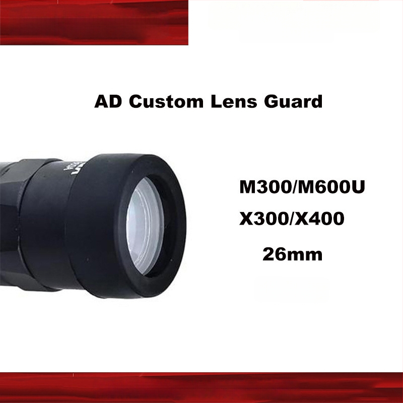 Защитен капак за фенерче съвместим с T1/T2/X300V/X400V/SRO/MRO, пластмасов, силово управление