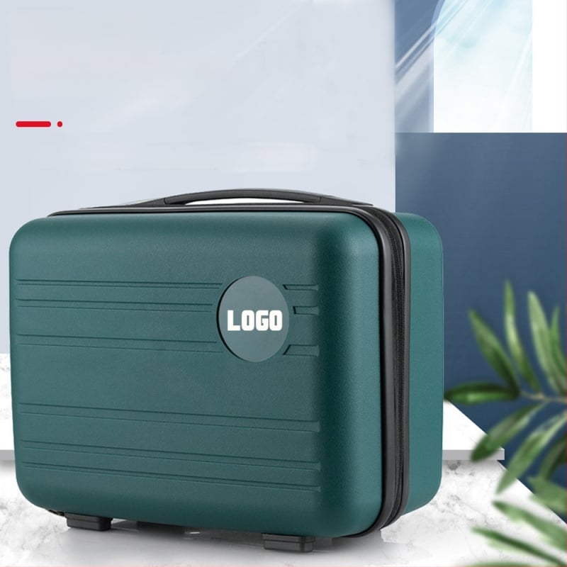 Κουτί μακιγιάζ από PP για ταξίδια, με φερμουάρ, ρόδες μονής κατεύθυνσης, σχέδιο με ρίγες, αδιάβροχο και αντικλοπής, κατάλληλο για οικιακή αποθήκευση