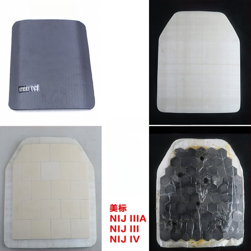 GA3/4/5/6 razina NIJ III/IV keramička ploča za prsa – keramika od aluminij-silikon-karbida, otporna na probijanje