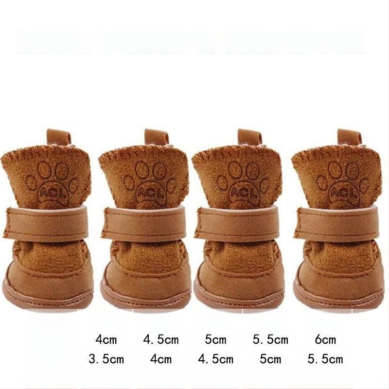 Zimske cipele za pse malih pasmina (Bichon) – protuklizne, tople, pamukaste čizme za snijeg