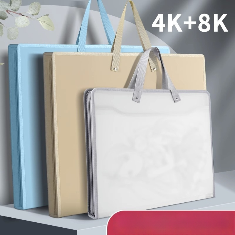 New Puda 8889 – PP materijal za umjetničko skladištenje: 4K umjetnički album, papir za crtanje, torba za skice, fascikl za radove, 8K skic papir, prijenosna torba za papir