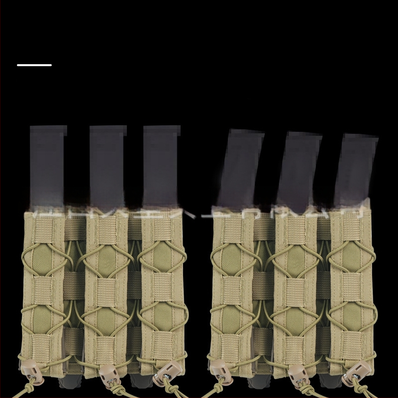 Tigris stílusú taktikai táska MOLLE rögzítéssel, gyors hozzáférés rendszerrel, 9 mm adapterrel, matt nylon anyag