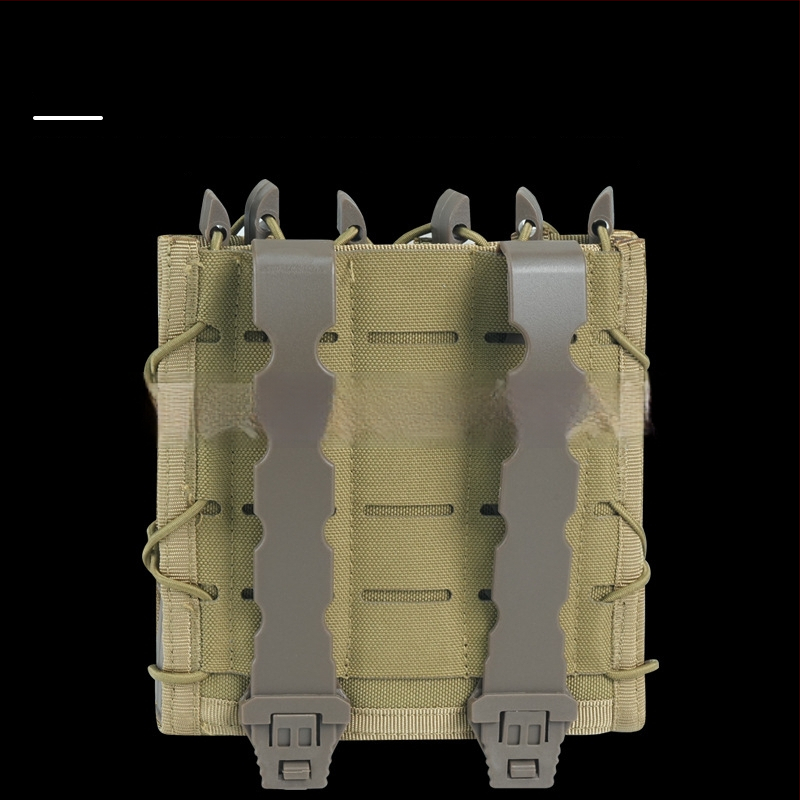 Tigris stílusú taktikai táska MOLLE rögzítéssel, gyors hozzáférés rendszerrel, 9 mm adapterrel, matt nylon anyag