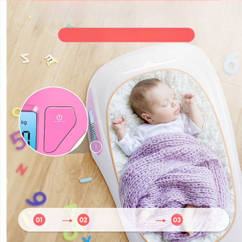 Xiangshan okos babamérleg — elektromos mérleg újszülötteknek, súly- és magasságmérés, Bluetooth, alkalmazással