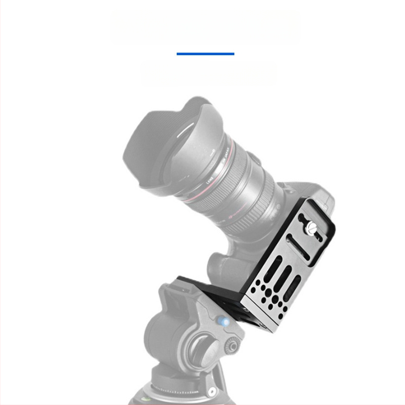 Плоча за бързо освобождаване за камера, L-образна, универсална за DSLR и безогледални камери, алуминиева сплав, товар 2-5 кг, тегло 0,128 кг