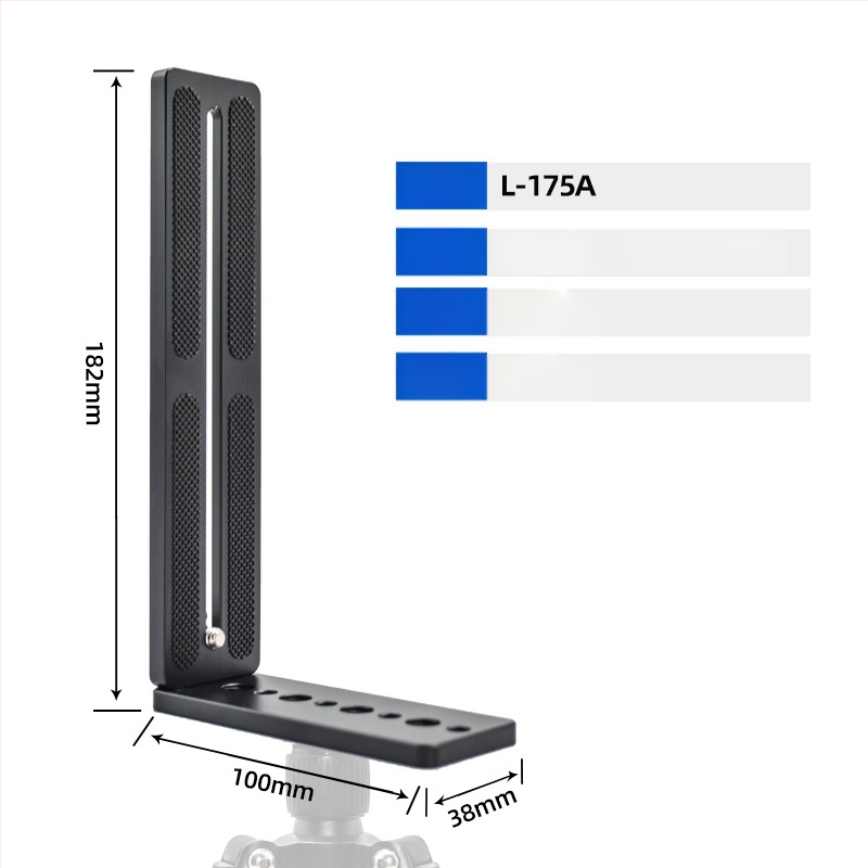 Плоча за бързо освобождаване за камера, L-образна, универсална за DSLR и безогледални камери, алуминиева сплав, товар 2-5 кг, тегло 0,128 кг