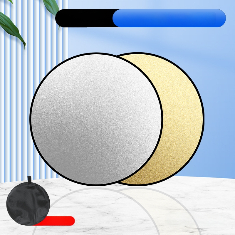 Рефлектор за фотография, пет в едно, кръгъл сгъваем портативен за вътрешна и външна употреба, модел Combination, тегло 0.2 кг