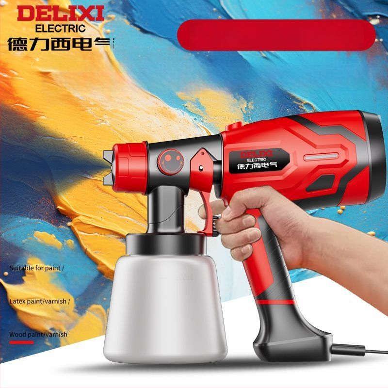 Електрически пистолет за пръскане с висока атомизация — преносим спрей за латексови бои, дървени повърхности и мебели