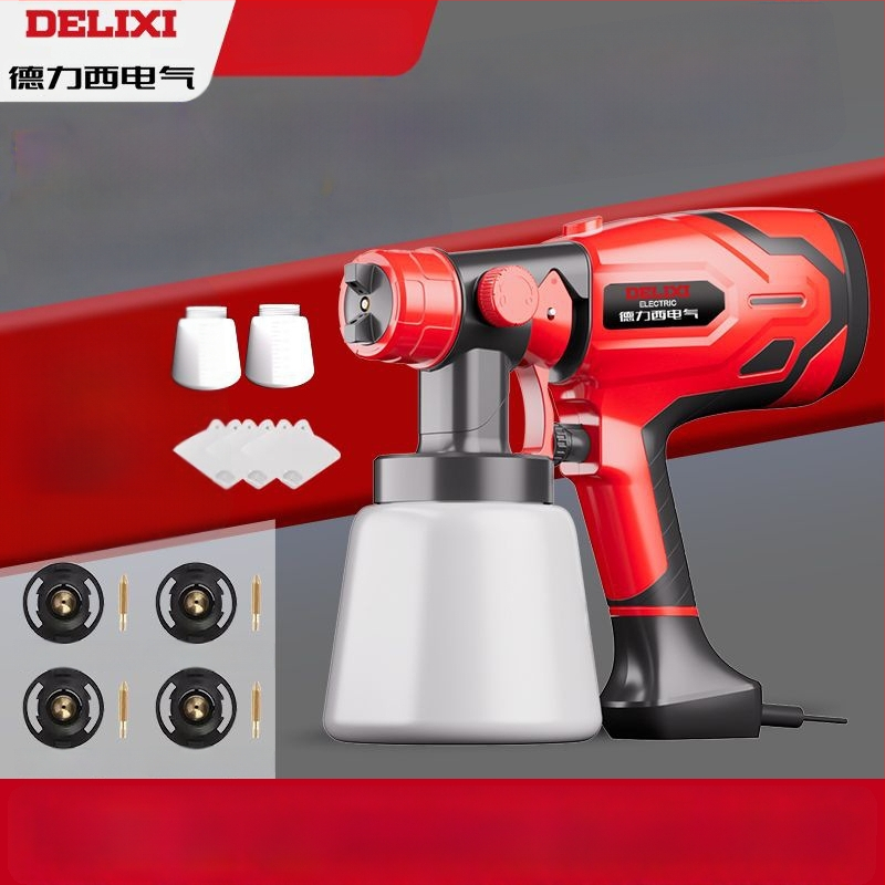 Електрически пистолет за пръскане с висока атомизация — преносим спрей за латексови бои, дървени повърхности и мебели