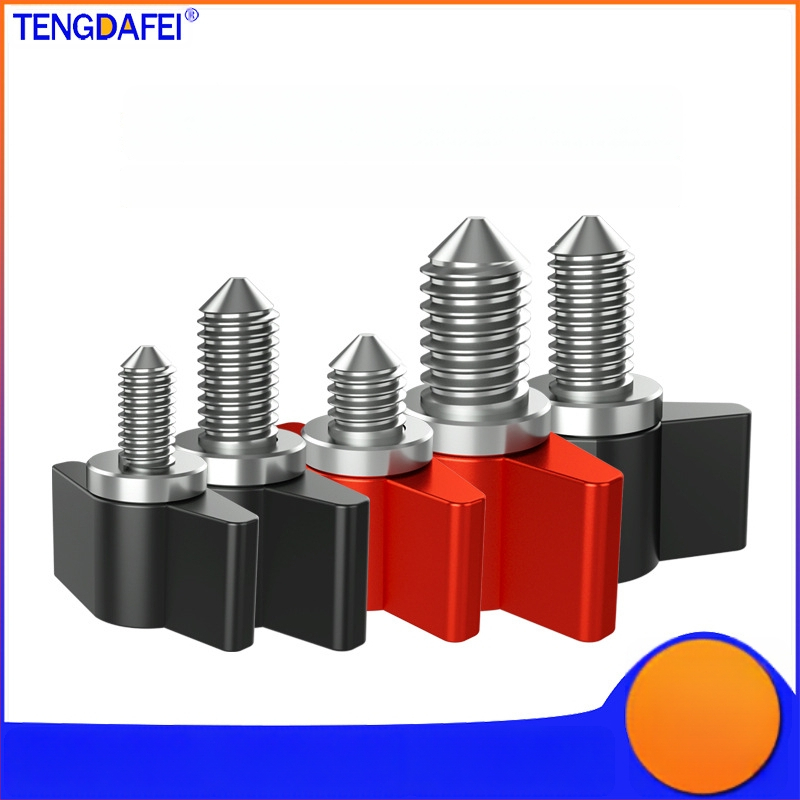 TF10580 PTZ заключващ винт с T-образна регулируема дръжка, М3/M4/M5/M6, алуминиева сплав + въглеродна стомана, за различни видове малки PTZ, товароподемност 2–5 кг