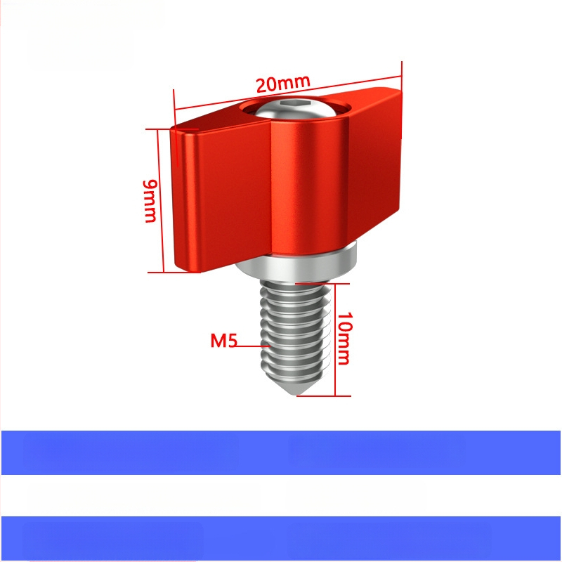 TF10580 PTZ заключващ винт с T-образна регулируема дръжка, М3/M4/M5/M6, алуминиева сплав + въглеродна стомана, за различни видове малки PTZ, товароподемност 2–5 кг