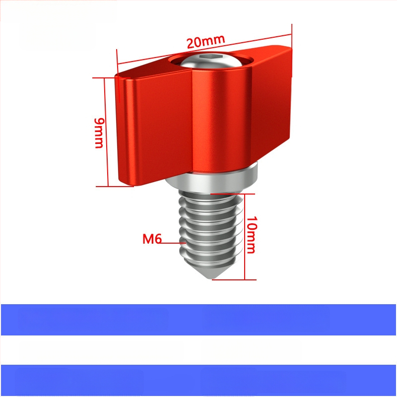 TF10580 PTZ заключващ винт с T-образна регулируема дръжка, М3/M4/M5/M6, алуминиева сплав + въглеродна стомана, за различни видове малки PTZ, товароподемност 2–5 кг