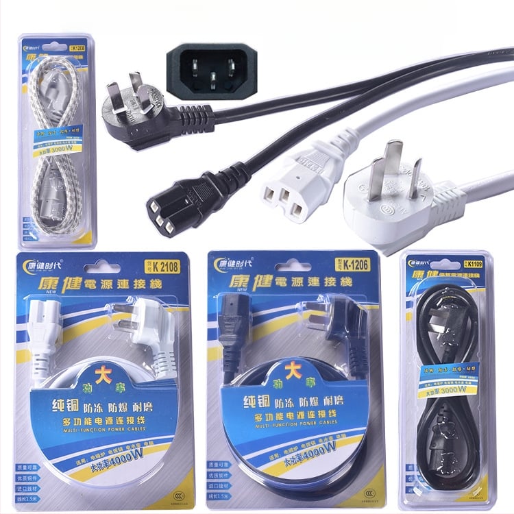 Kabel za napajanje od čistog bakra za kuhalo za rižu, 4000W/16A trostruki utikač
