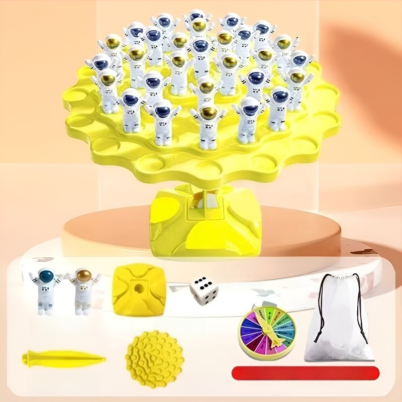 Balansno drvo-spaceman slagalica – interaktivna stolna igra za djecu, trening koncentracije, roditelj-dijete interakcija, koordinacija ruka-oko, materijal PP