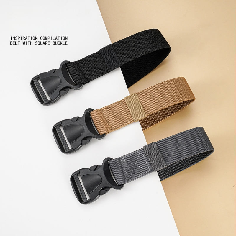 Регулируем еластичен тактически колан с катарама, ултра лек, износоустойчив, пластмасов материал, аксесоари за чанти