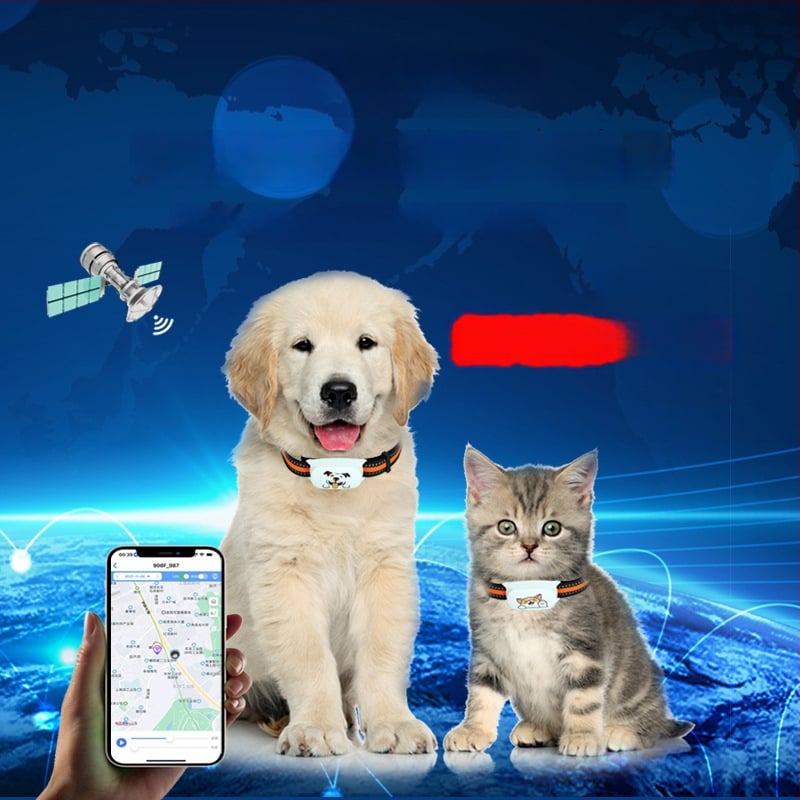 Локатор за домашни любимци на каишка с 4G, съвместим с Android и iOS, 500 mAh, тегло 30 g, размери 31×61×16 мм