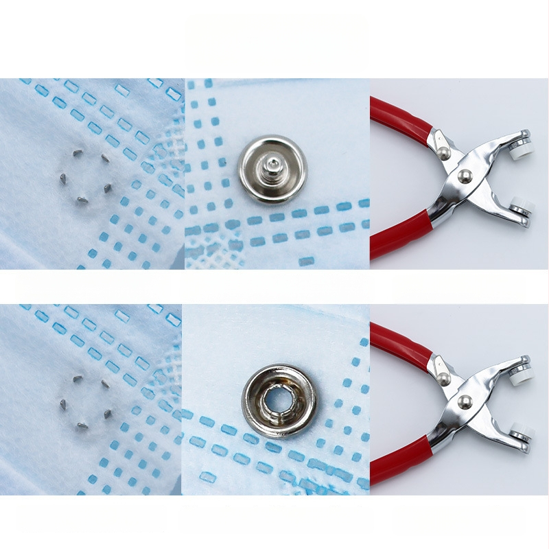 Комплект петзъбни безшевни закопчалки от неръждаема стомана за монтаж